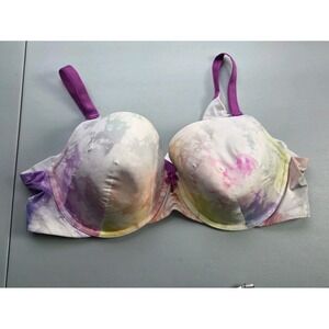 Torrid Curve 360 Back Smoothing Lightly Lined T-Shirt Bra Size 42C Tie Dye